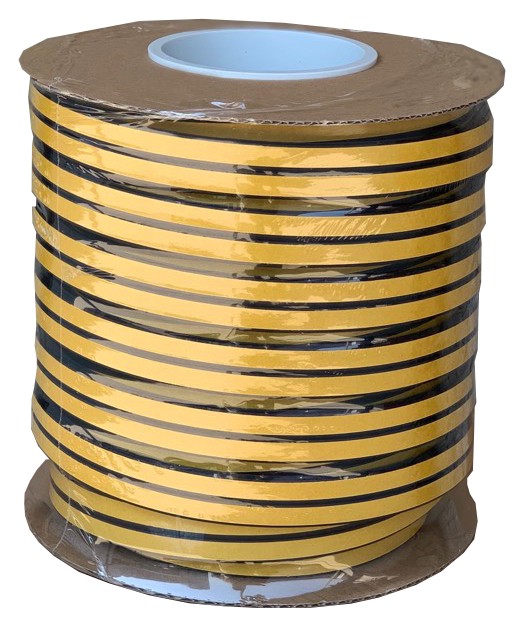 

Уплотнитель A.T.T. Stomil Е 9x4 мм 150 м Черный