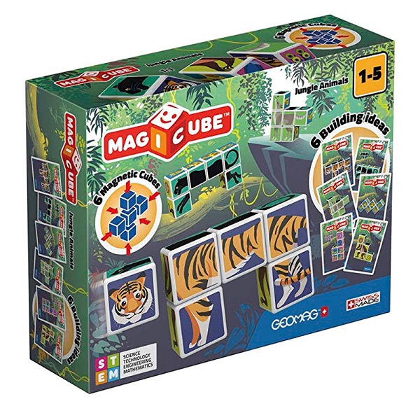 

Магнитные кубики Geomag Magicube Животные джунглей Jungle Animals