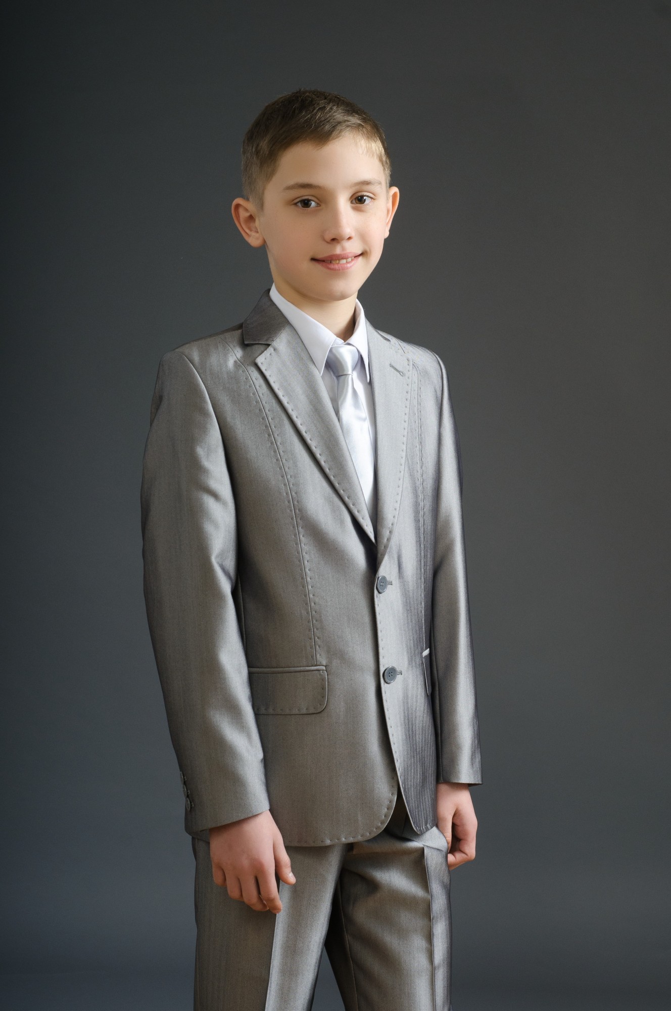 

Костюм детский для мальчика West-Fashion 444 светло-серый 34.146