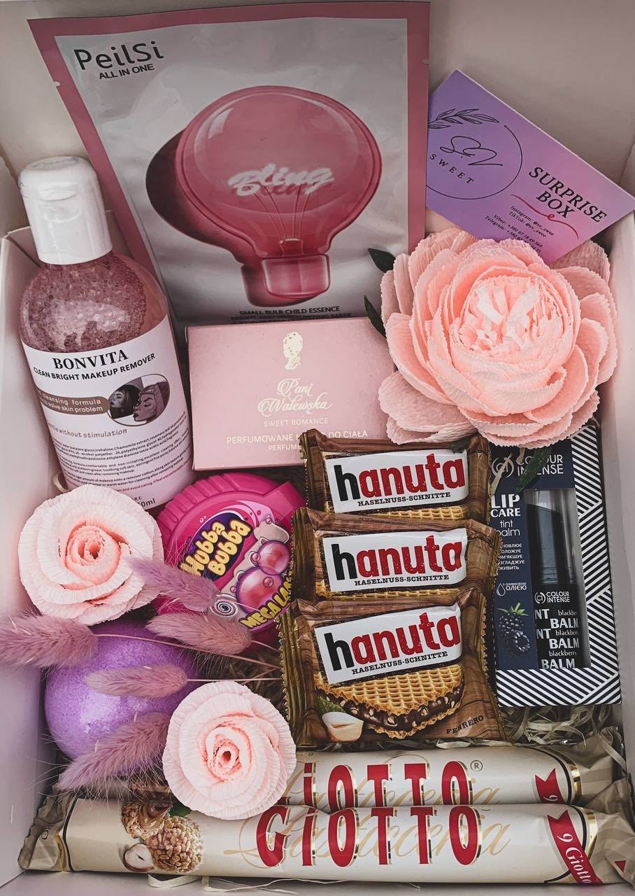 

Подарочный набор №3 Surprise box для девушек, подруг и женщин (PEILSI, BONVITA, HUBBA BUBBA и т.п.) 10 шт