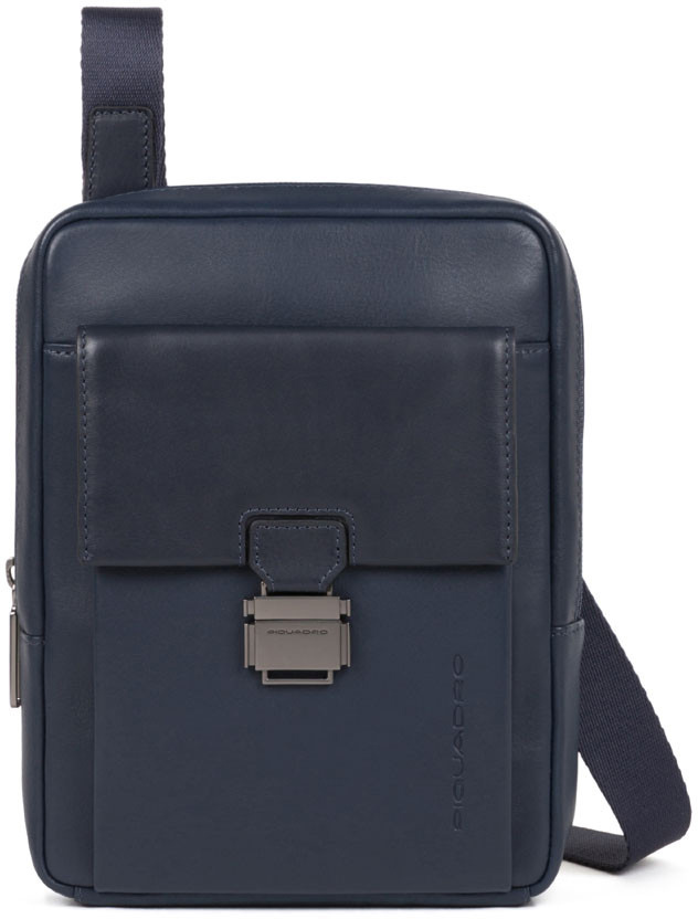 

Сумочка Piquadro FALSTAFF/Blue верт. с отдел. для iPad mini на ремне CA3084S111_BLU