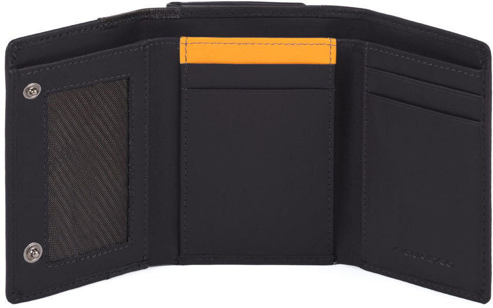 

Портмоне Piquadro DOWNTOWN/Black верт. с отдел. д/монет с RFID защитой (8,5x11x2,5) PU4455DTR_N