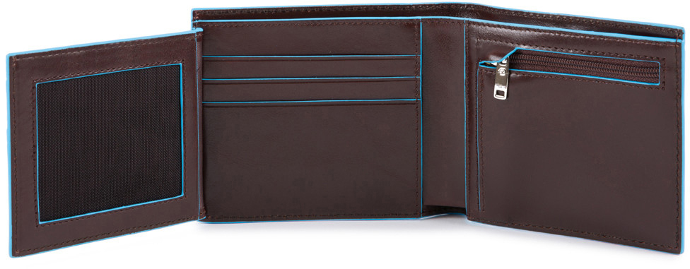 

Портмоне Piquadro BL SQUARE/Cognac гориз. с отдел. для док. та монет с RFID защитой (11,5x9,5x2) PU5185B2R_MO