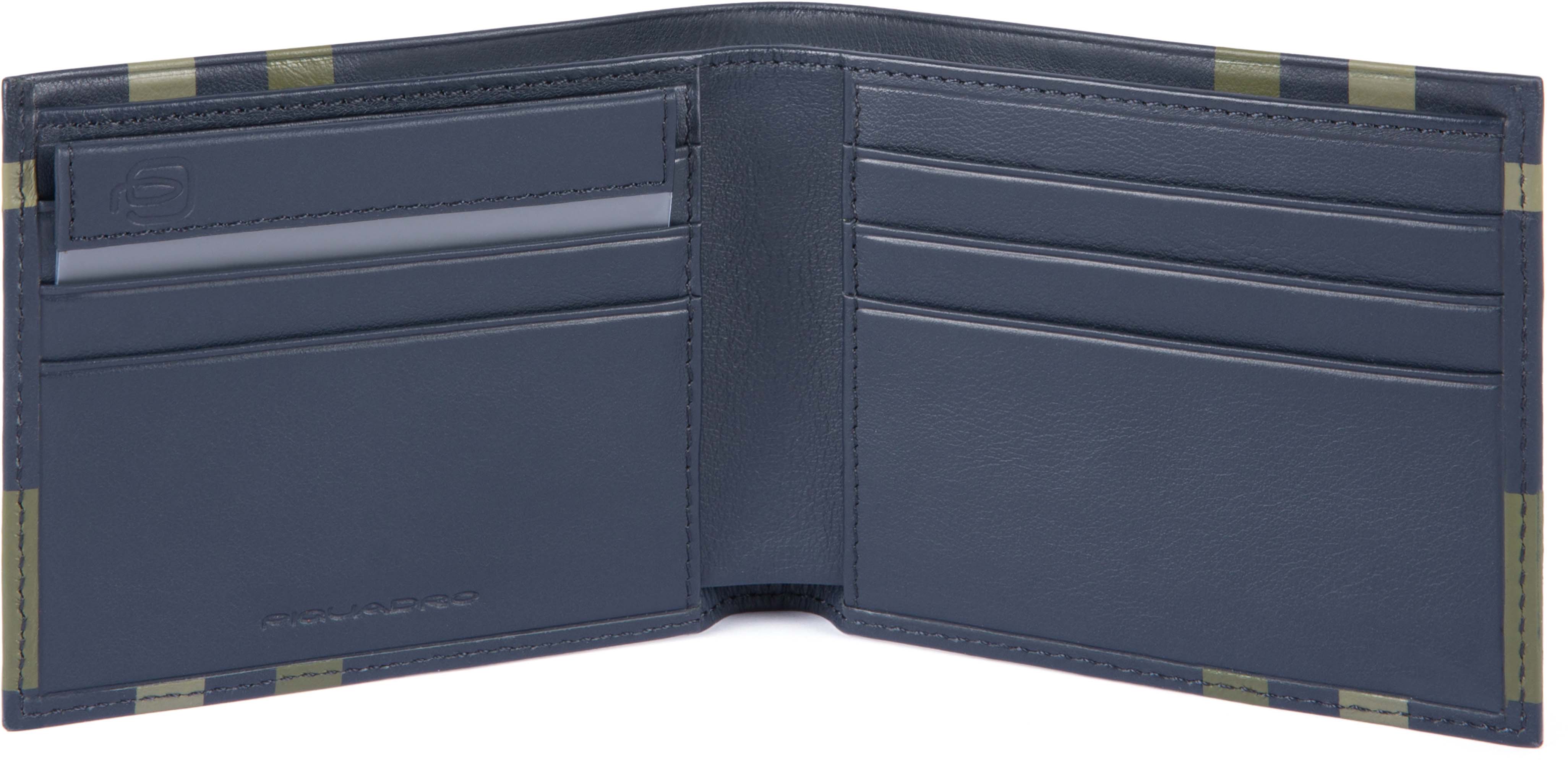 

Портмоне Piquadro TAG/CheckBlue гориз. с отдел. для док. с RFID защитой PU3891TAGR_CHECKBLU