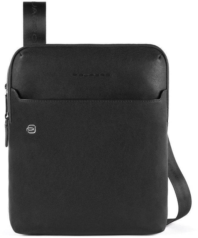 

Сумочка Piquadro BK SQUARE/Black верт. на ремне с отдел. для iPad CA5085B3_N