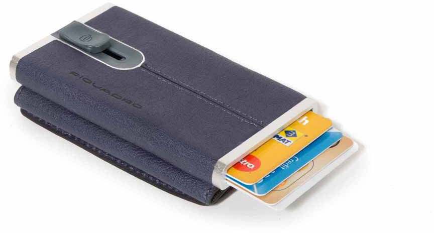 

Портмоне Piquadro BK SQUARE/O.Blue Кредитница- с выдвижным механизмом с RFID защитой (6,2x10,5x2) PP4891B3R_BLU3
