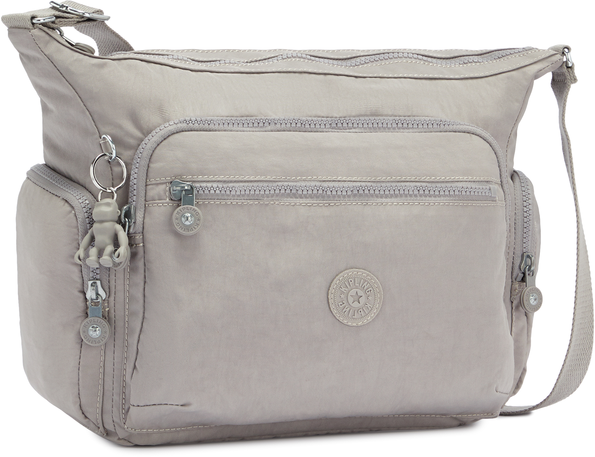 

Женская сумка Kipling BASIC / Grey Gris GABBIE женская наплечная (12л) (35,5x30x18,5см) K15255_89L
