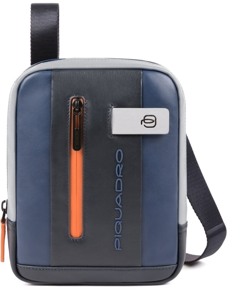

Сумочка Piquadro URBAN/Blue-Grey2 верт. с отдел. для iPad mini на ремне (17,5x22,5x5) CA3084UB00_BLGR