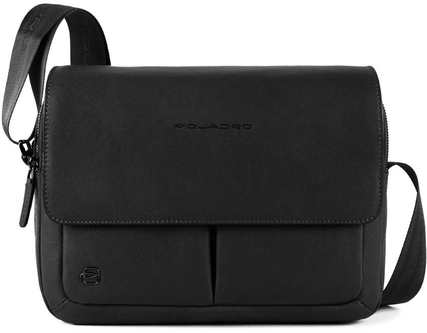 

Сумка для ноутбука Piquadro BK SQUARE/Black наплечная с отдел. д/iPad (27,5x21x9,5) CA4828B3_N