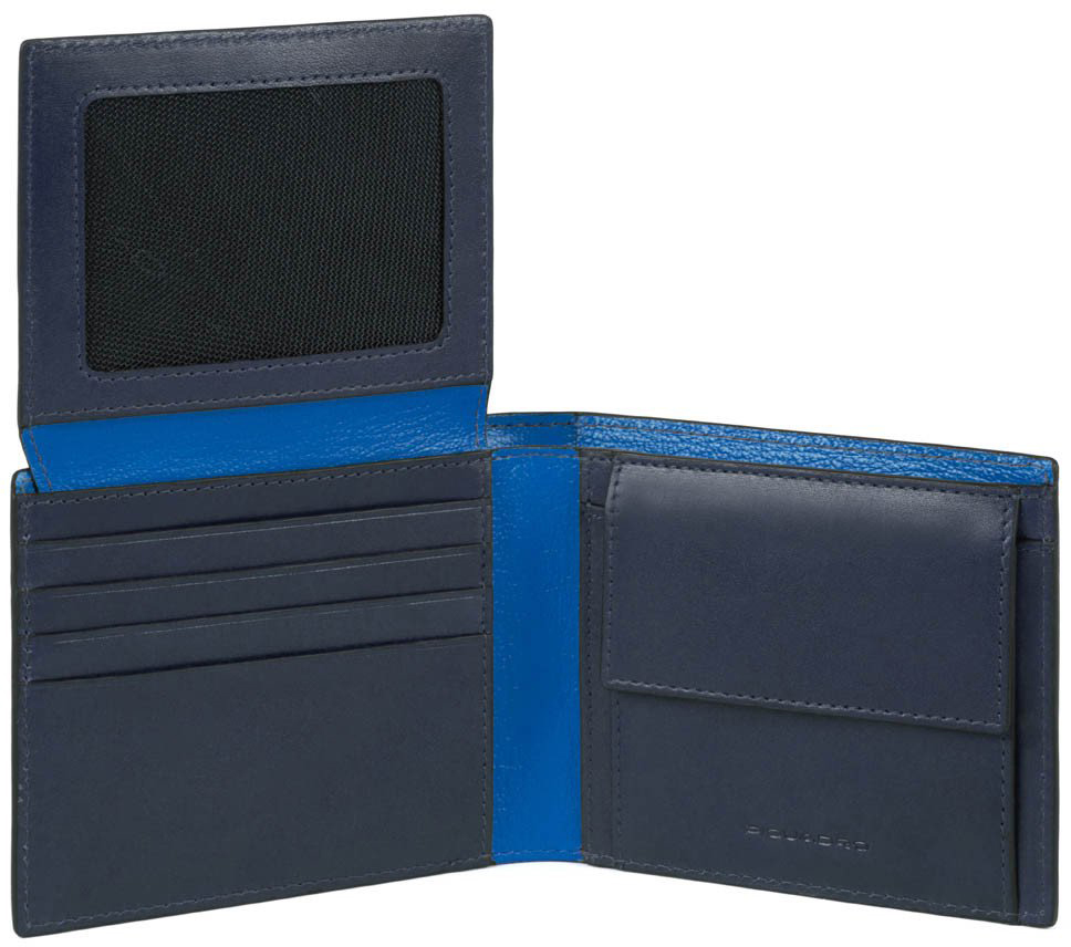

Портмоне Piquadro BOLD/Blue гориз. с отдел. для док. и монет с RFID защитой PU4518BOR_BLU