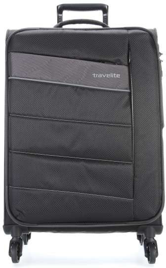 

Чемодан Travelite KITE/Black на 4 колесах L exp. (95/109л,2,9кг) (47x75x29/33см) TL089949-00