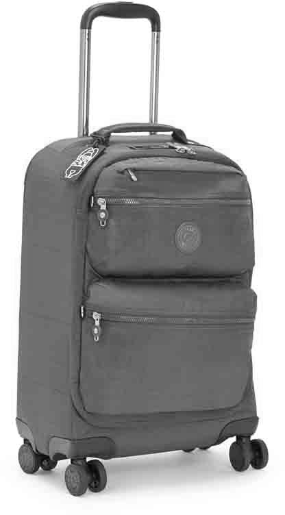 

Чемодан Kipling CITY SPINNER / Black Peppery Peppery на 4 колесах S exp. (30л) (35x55x24,5см) KI6741_78S