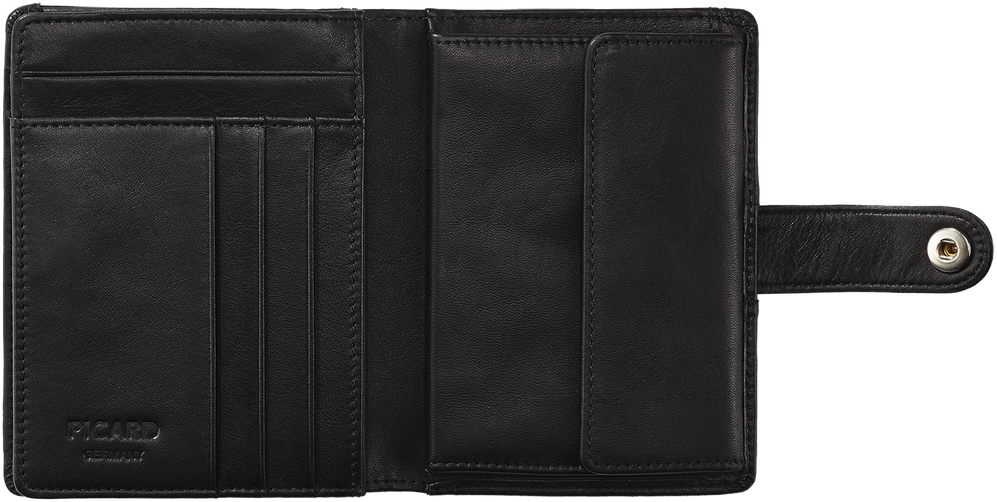 

Портмоне Picard BROOKLYN/Black верт. на кнопке (9,5x12x2) Pi9619-043-000