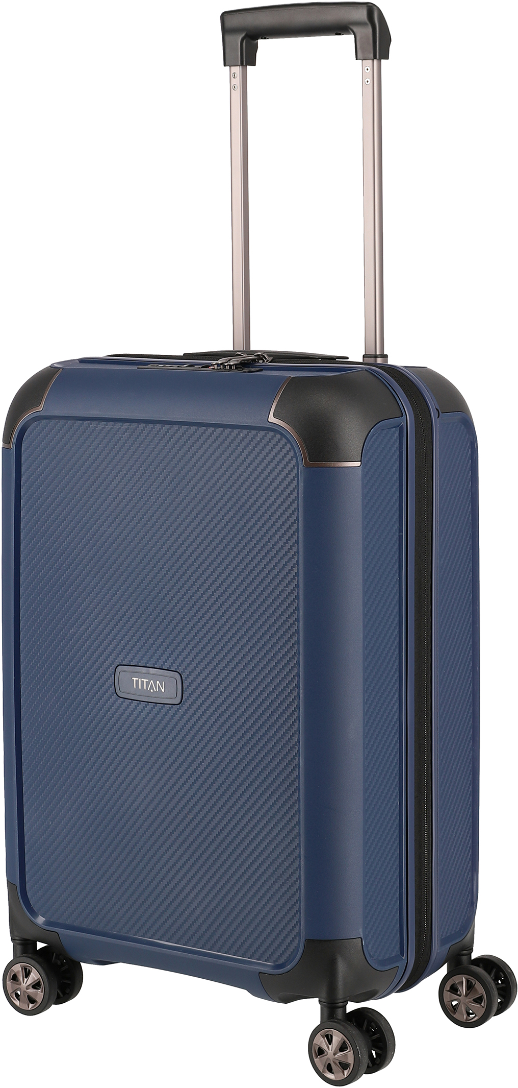 

Чемодан Titan COMPAX/Navy на 4 колесах S с USB (43л,2,9кг) (37x55x23см) Ti844406-19
