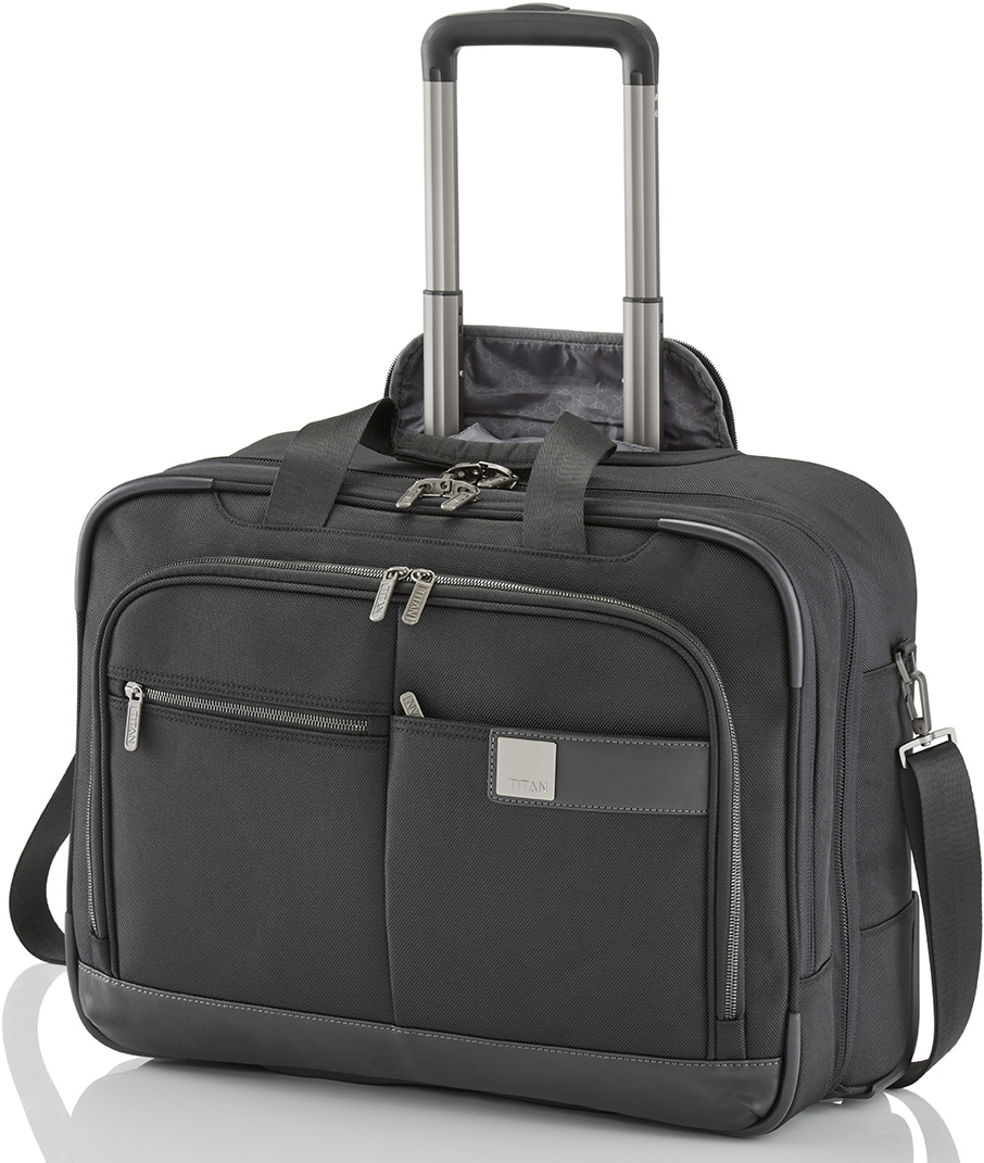 

Бизнес-кейс на колесах Titan POWER PACK/Black на 2 колесах (42л,3,5кг) (48x40x22см) Ti379601-00