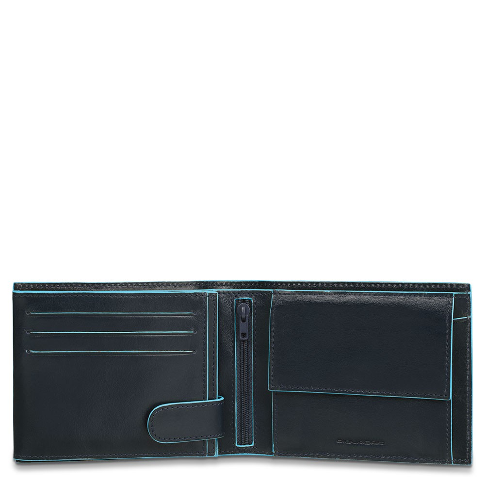 

Портмоне Piquadro BL SQUARE/N.Blue с отдел. для монет и 11 кред.карт (12,5x9,5x2,5) PU3436B2_BLU1