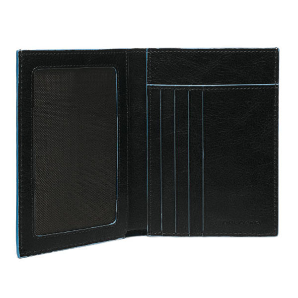 

Портмоне Piquadro BL SQUARE/Black верт. с отдел. д/док. (9,5x12,5x1,5) PU1394B2_N