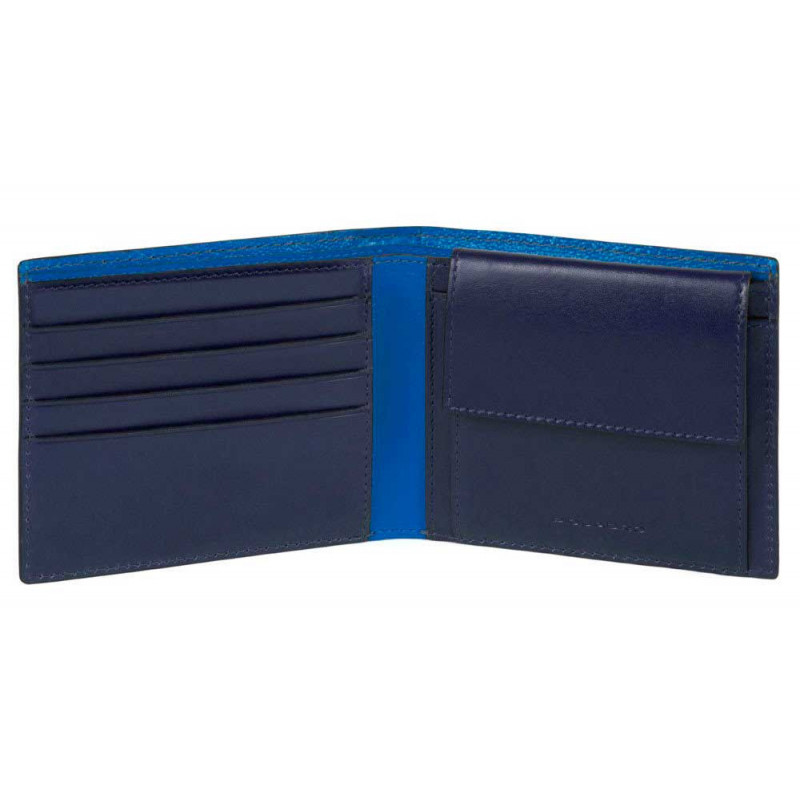 

Портмоне Piquadro BOLD/Blue с отдел. для монет с RFID защитой (12,5x9x2) PU257BOR_BLU