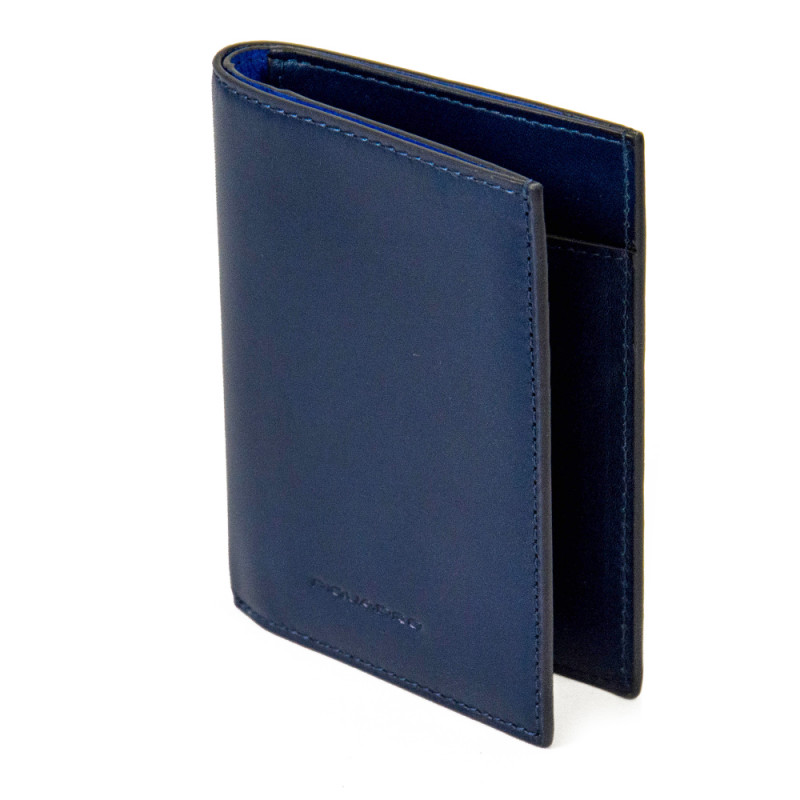 

Портмоне Piquadro BOLD/Blue верт. с отдел. для 9 кред.карт с RFID защитой (9,5x12,5x1,5) PU1393BOR_BLU