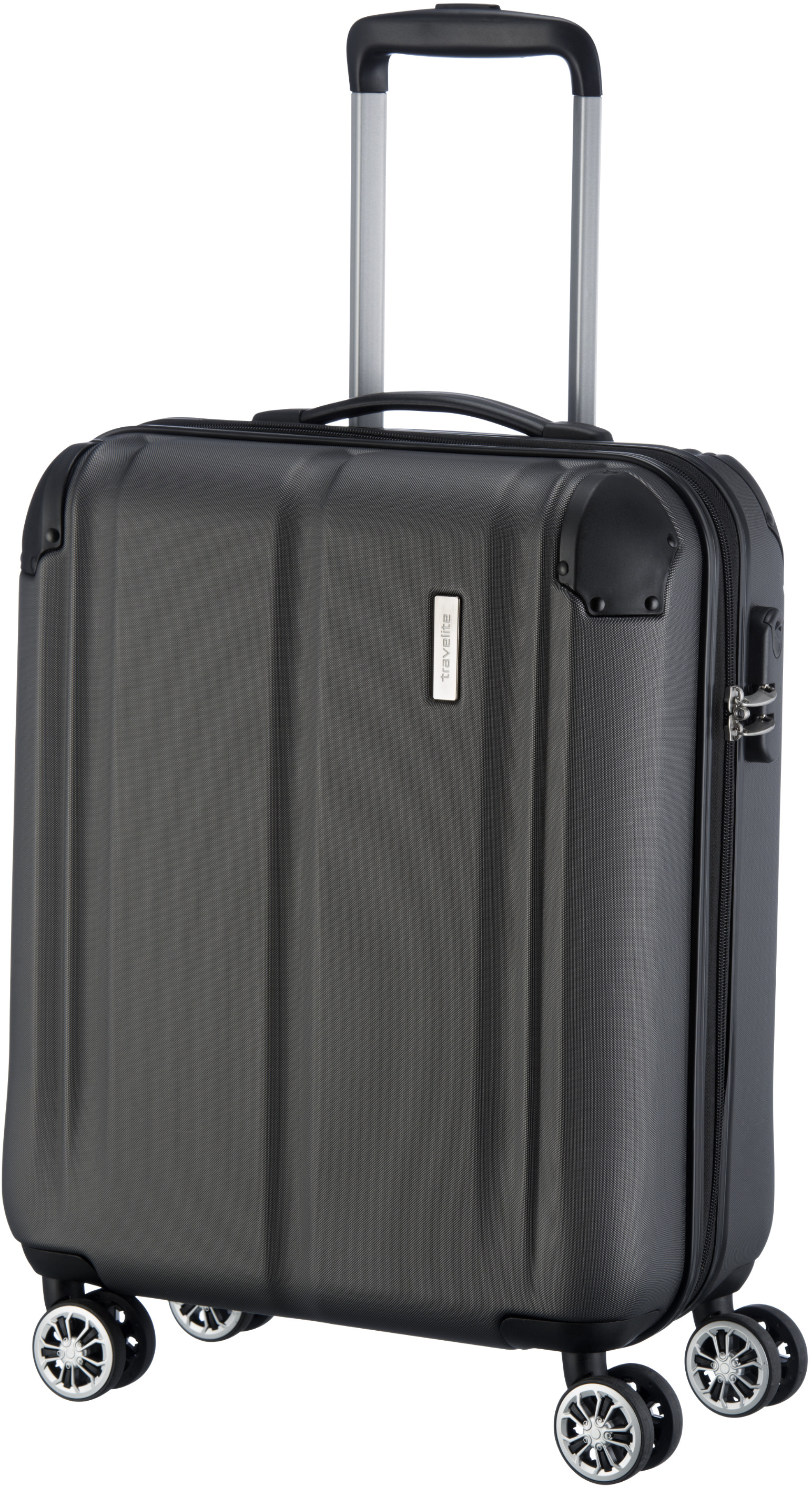 

Чемодан Travelite CITY/Anthracite на 4 колесах S (40л,3,1кг) (40x55x20см) TL073047-03