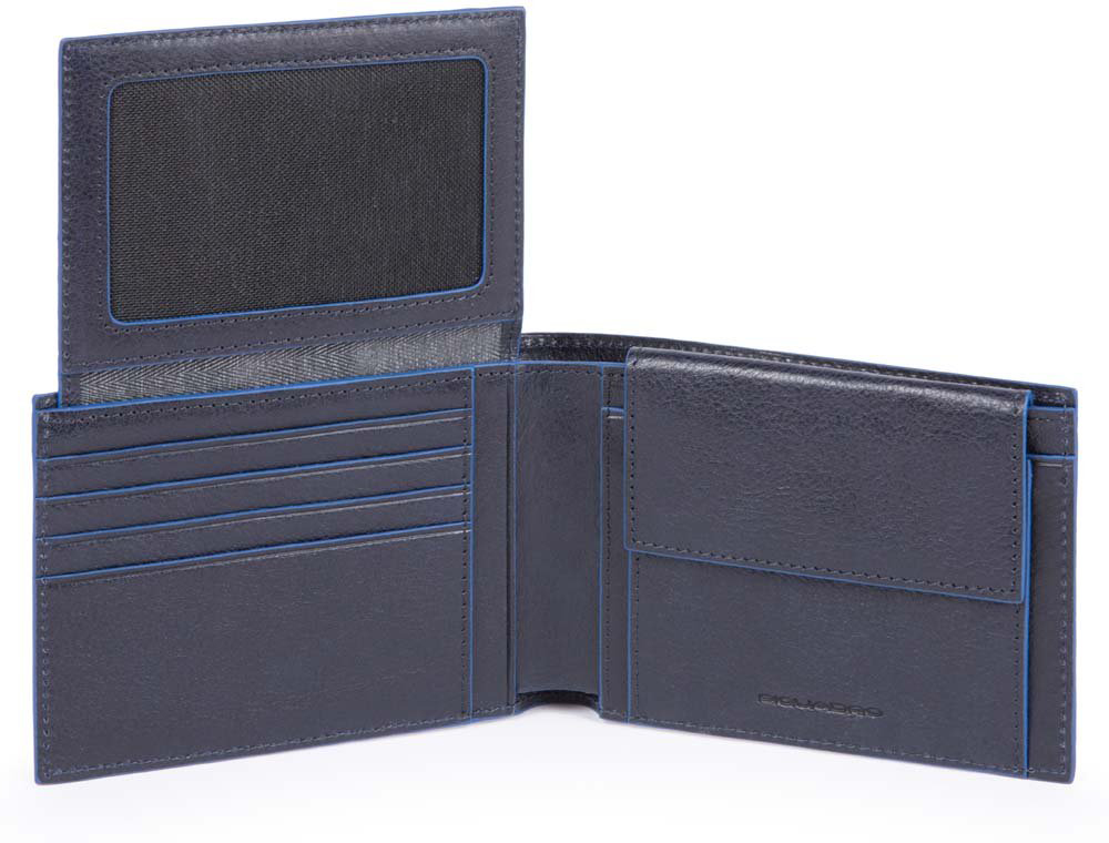 

Портмоне Piquadro B2S/Blue гориз. с отдел. для док. с RFID защитой (13x9x2,5) PU1392B2SR_BLU