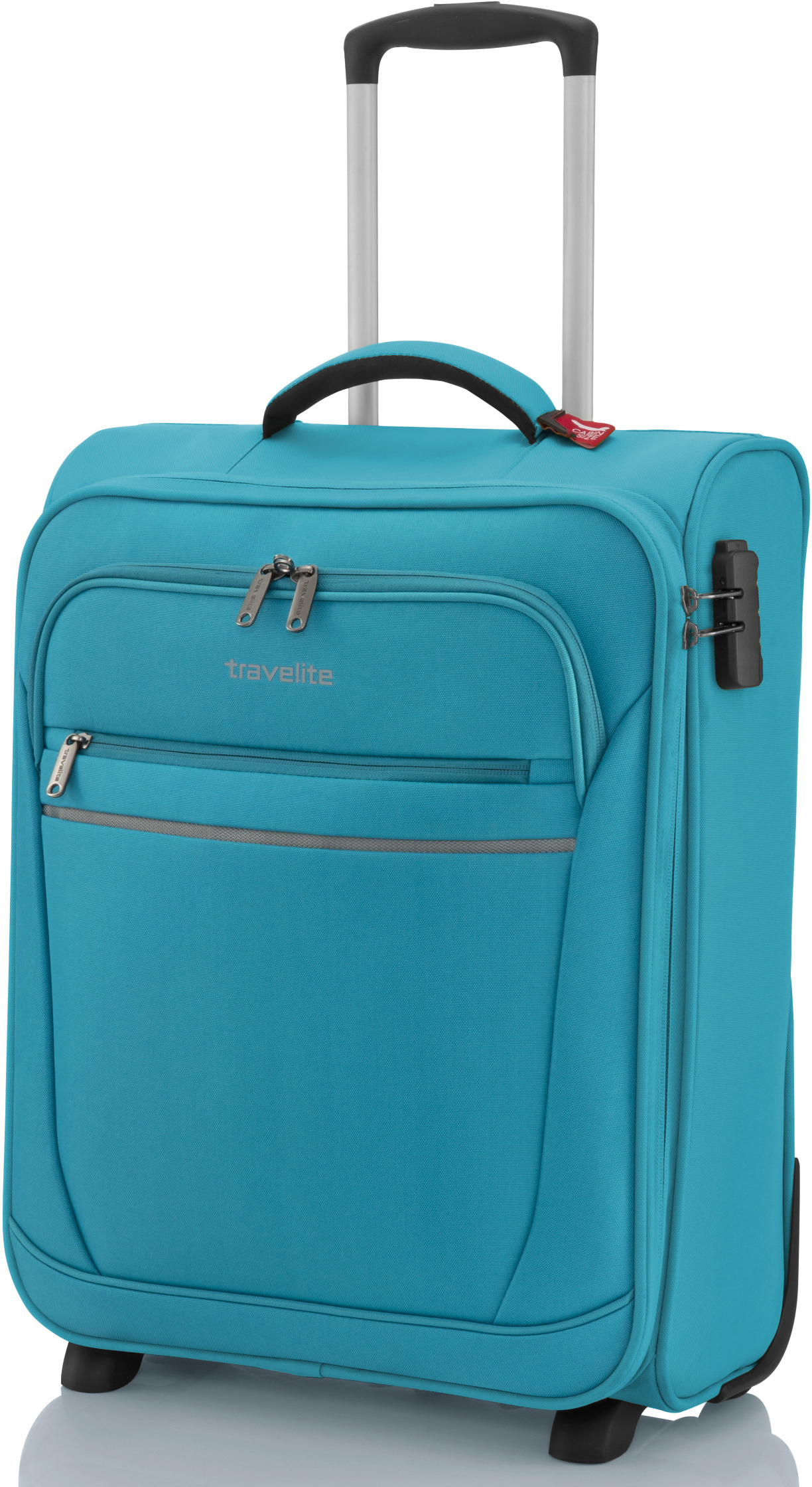 

Чемодан Travelite CABIN/Turquoise на 2 колесах S (44л,1,9кг) (40x55x20см) TL090237-22