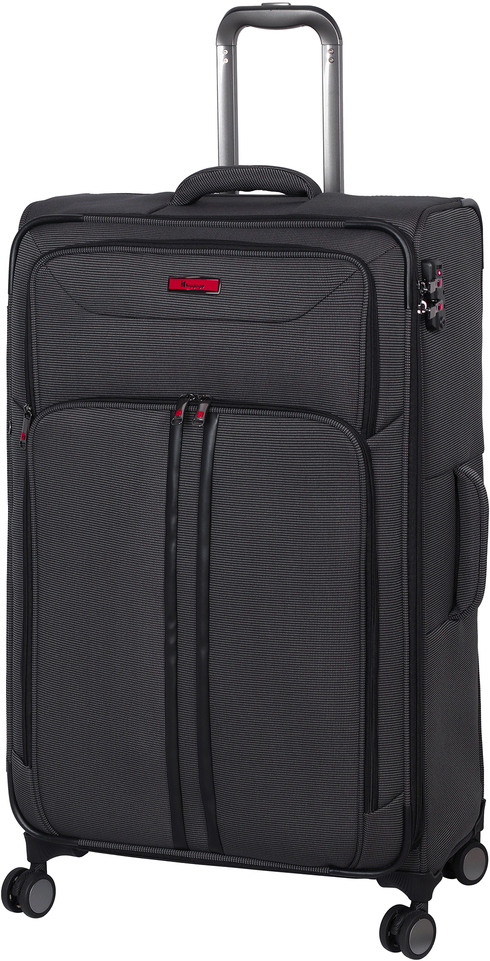 

Чемодан IT Luggage APPLAUD/Grey-Black на 4 колесах L (116л,3,8кг) (48,5x81x29,5/36,5см) IT12-2457-08-L-M245