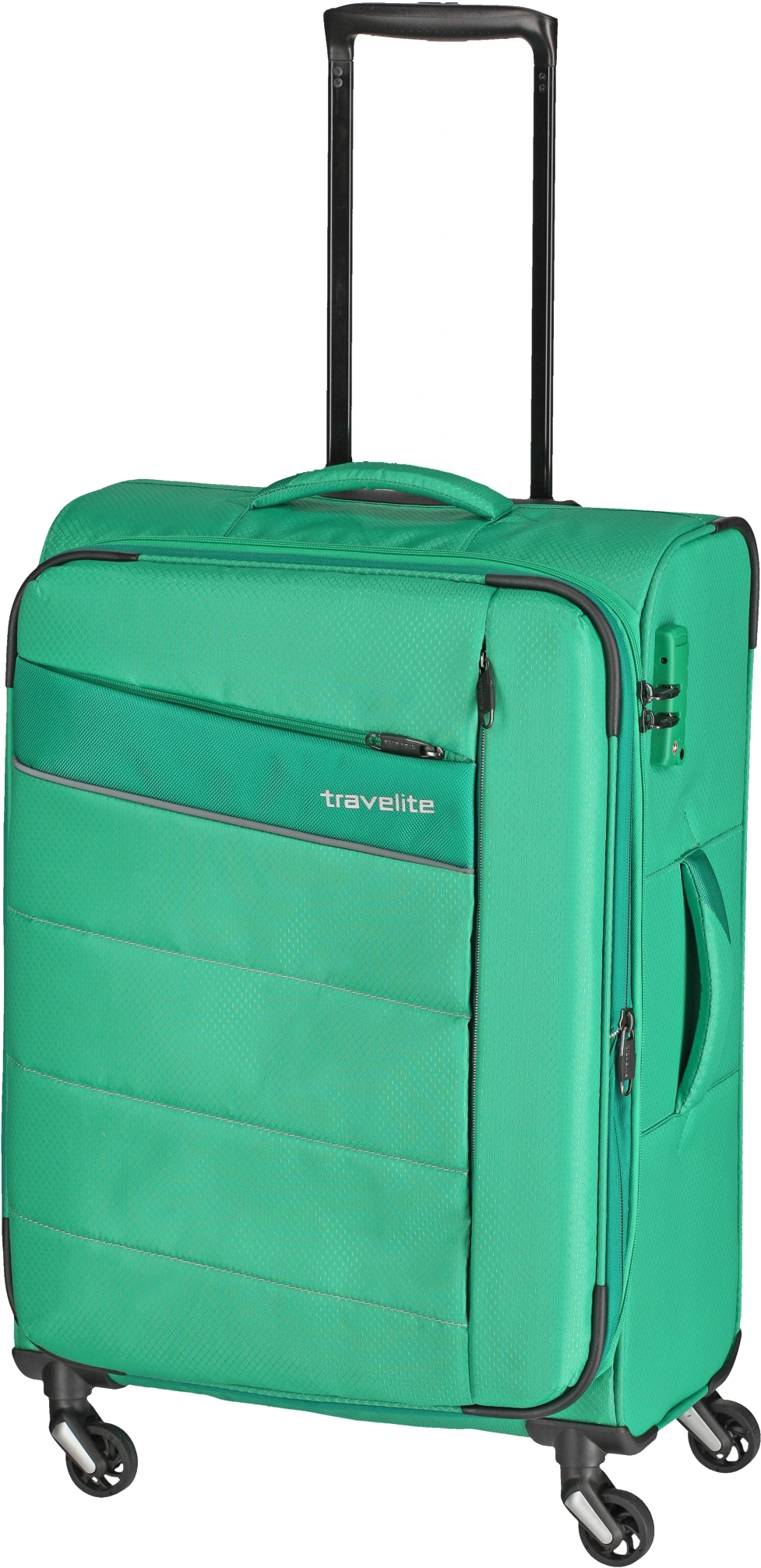 

Чемодан Travelite KITE/Green на 4 колесах M exp. (67/77л,2,5кг) (42x64x27/31см) TL089948-82