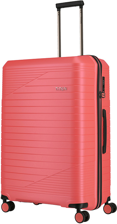 

Чемодан Titan TRANSPORT/Pink Metallic на 4 колесах L (102л,3,4кг) (51x77x30см) Ti852404-16