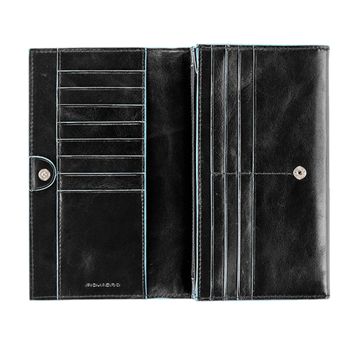 

Портмоне Piquadro BL SQUARE/Black жен. на кнопке (19x11x3,4) PD1855B2_N