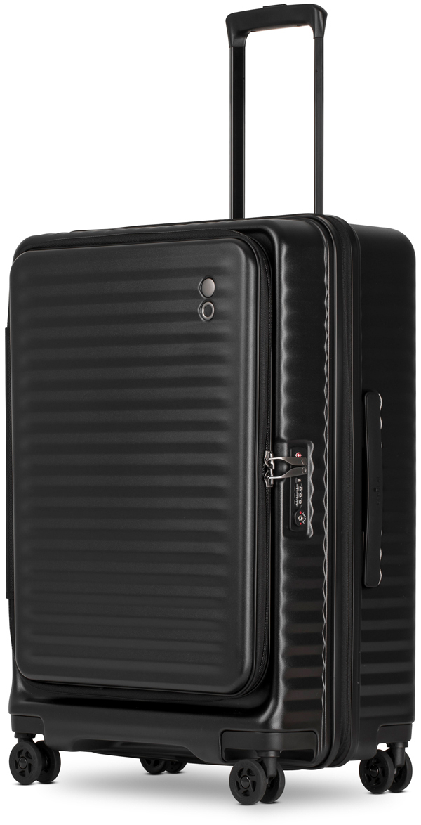 

Чемодан Echolac CELESTRA/Black на 4 колесах M (72/80л,4,4кг) (46,5x66,5x28см) EcPC183-402-00