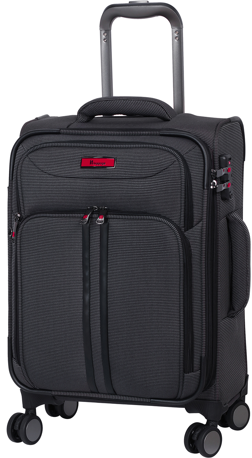 

Чемодан IT Luggage APPLAUD/Grey-Black на 4 колесах S (41л,2,8кг) (36x58x23/28см) IT12-2457-08-S-M245