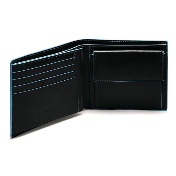 

Портмоне Piquadro BL SQUARE/Black гориз. с отдел. д/монет (12,5x9,5x2,5) PU1240B2_N
