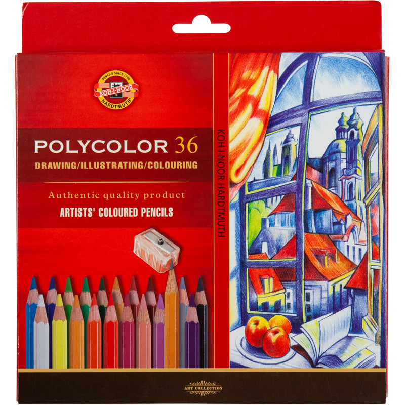 

Карандаши цветные художественные Koh-i-noor Polycolor 36 цвета 3835