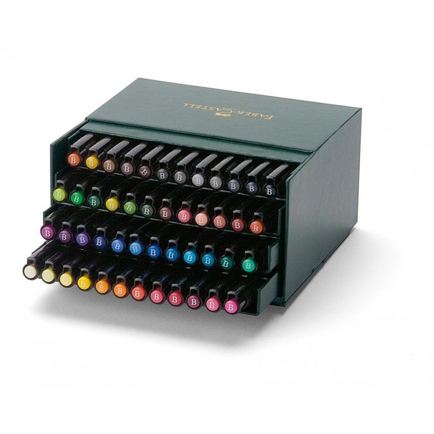 

Набор капиллярных ручек-кисточек Faber-Castell PITT® ARTIST PEN "BRUSH" STUDIO BOX набор 48 цветов