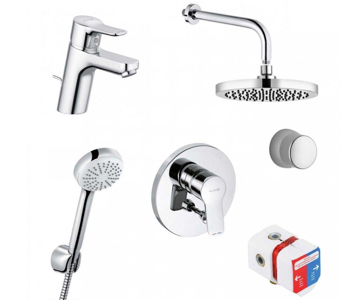 

Набор смесителей 7 в 1 KLUDI PURE AND EASY 376300565