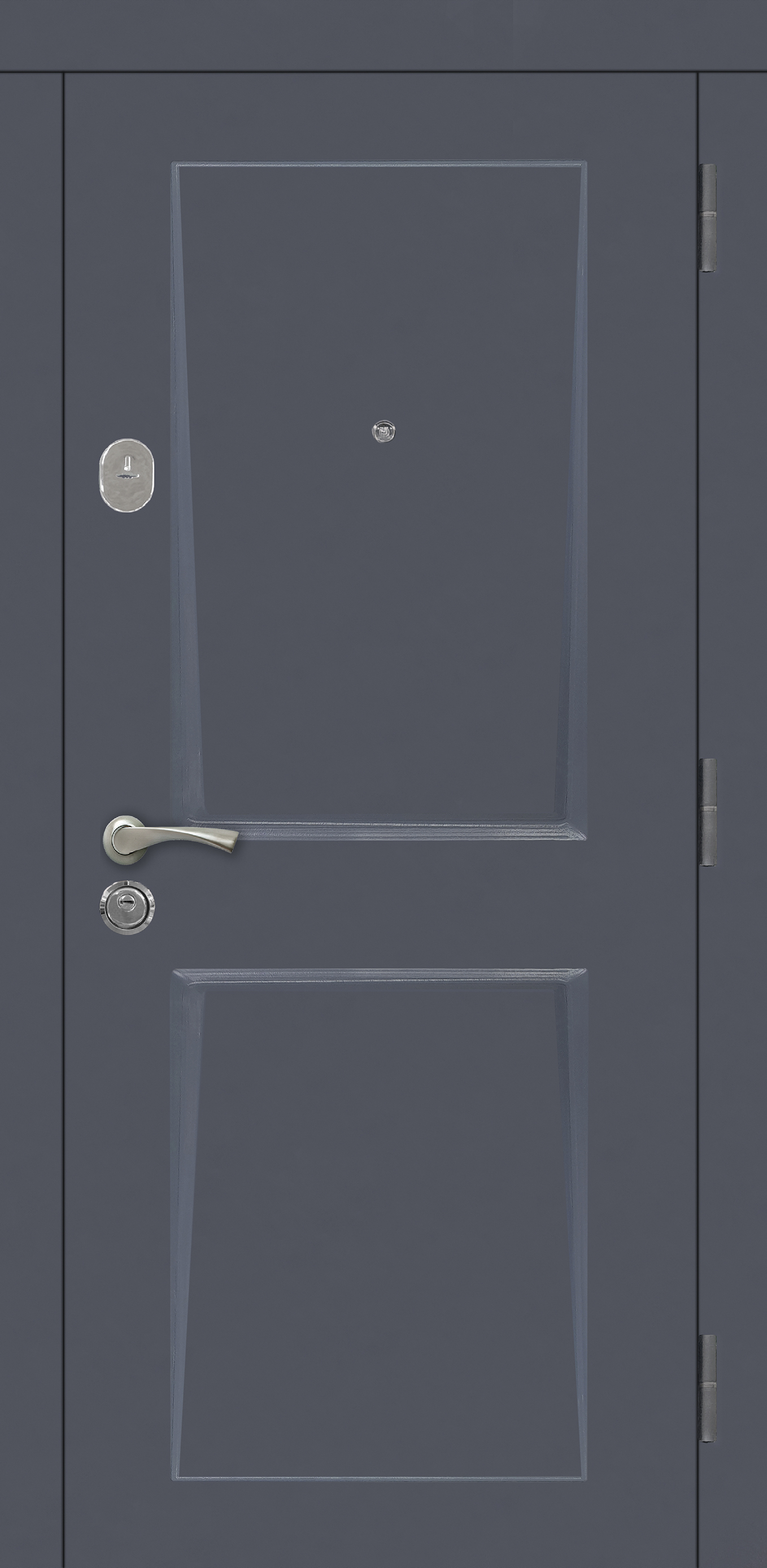 

Дверь для квартиры Lux Plus 50005 правая черный графит 018 Agatastal серый/белый