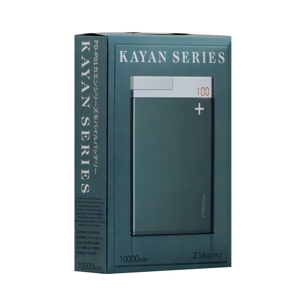 

Power Box Remax Proda PD-P01 Kayan 10000 mAh Цвет Зелёный