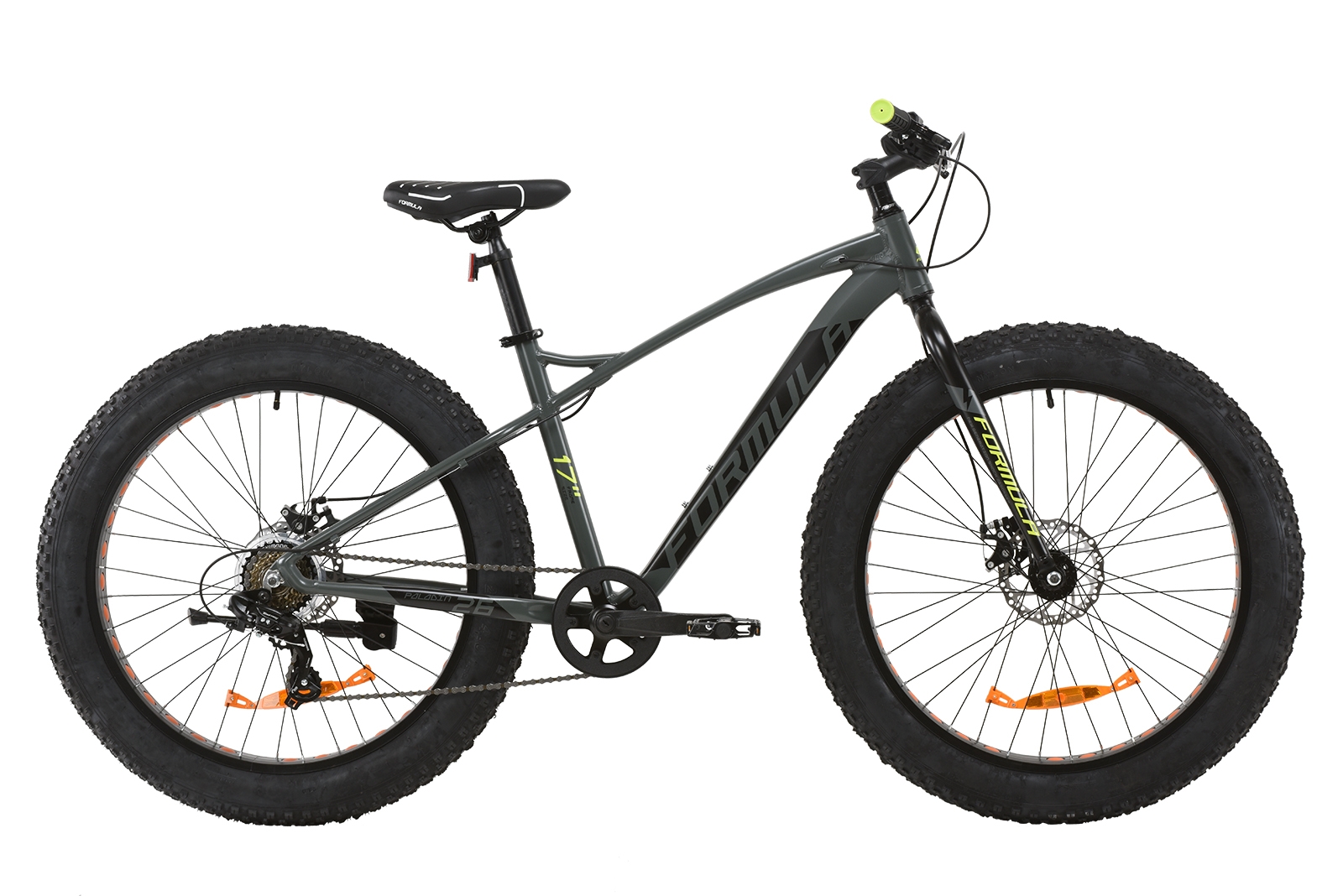 

Велосипед 26" Formula PALADIN DD 17" серо-салатный (м) 2020