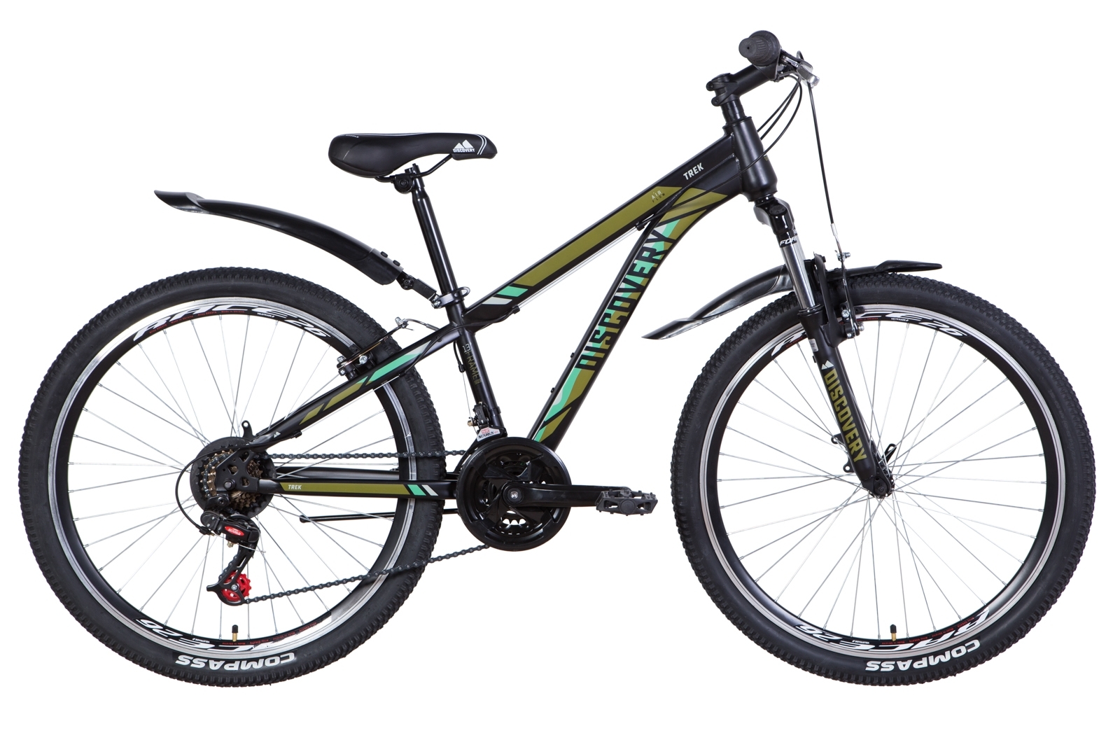 

Велосипед 26" Discovery TREK 13" черно-бирюзовый (м) 2021