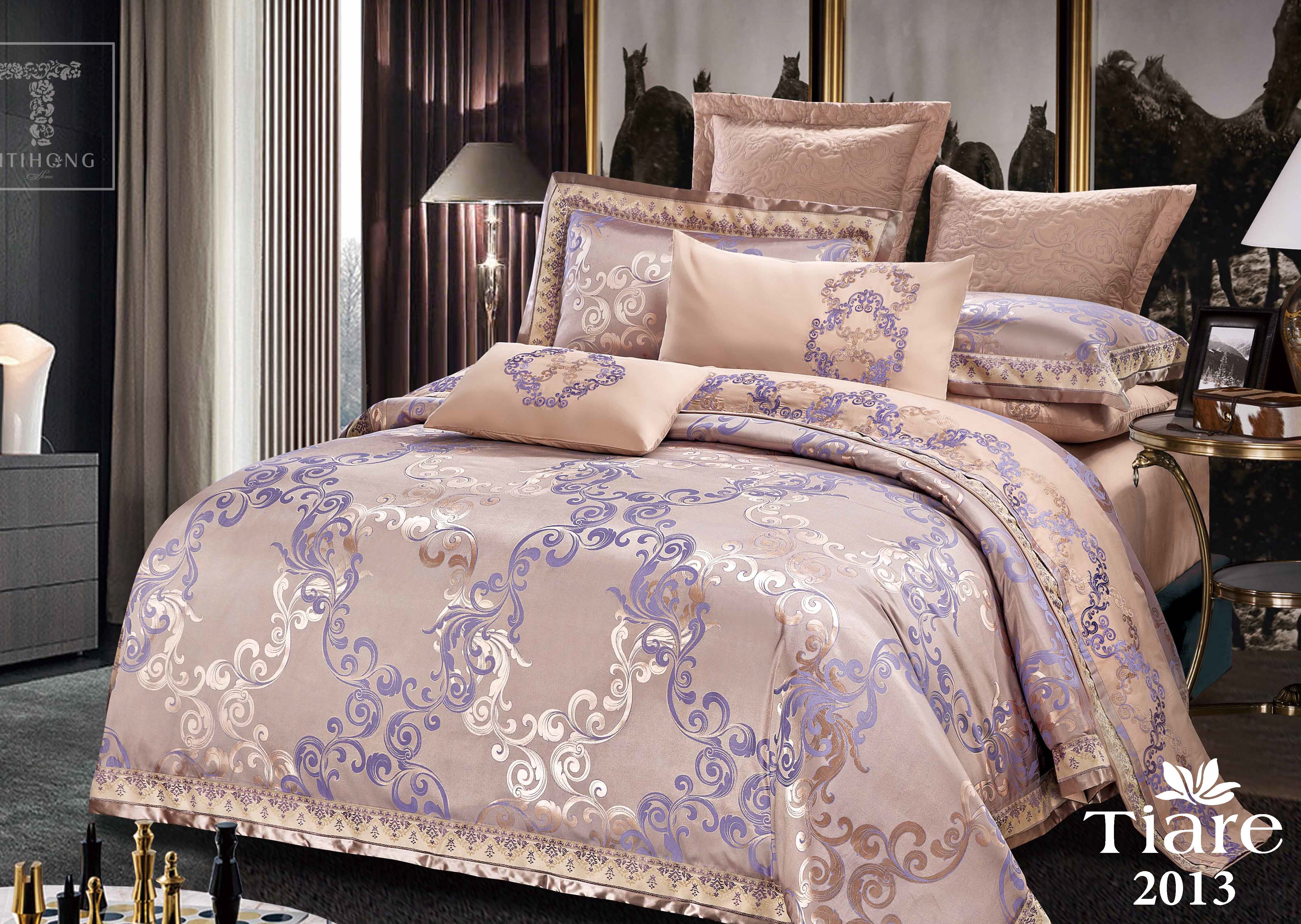 

Комплект постельного белья Tiare Семейный Сатин Жаккард 2013