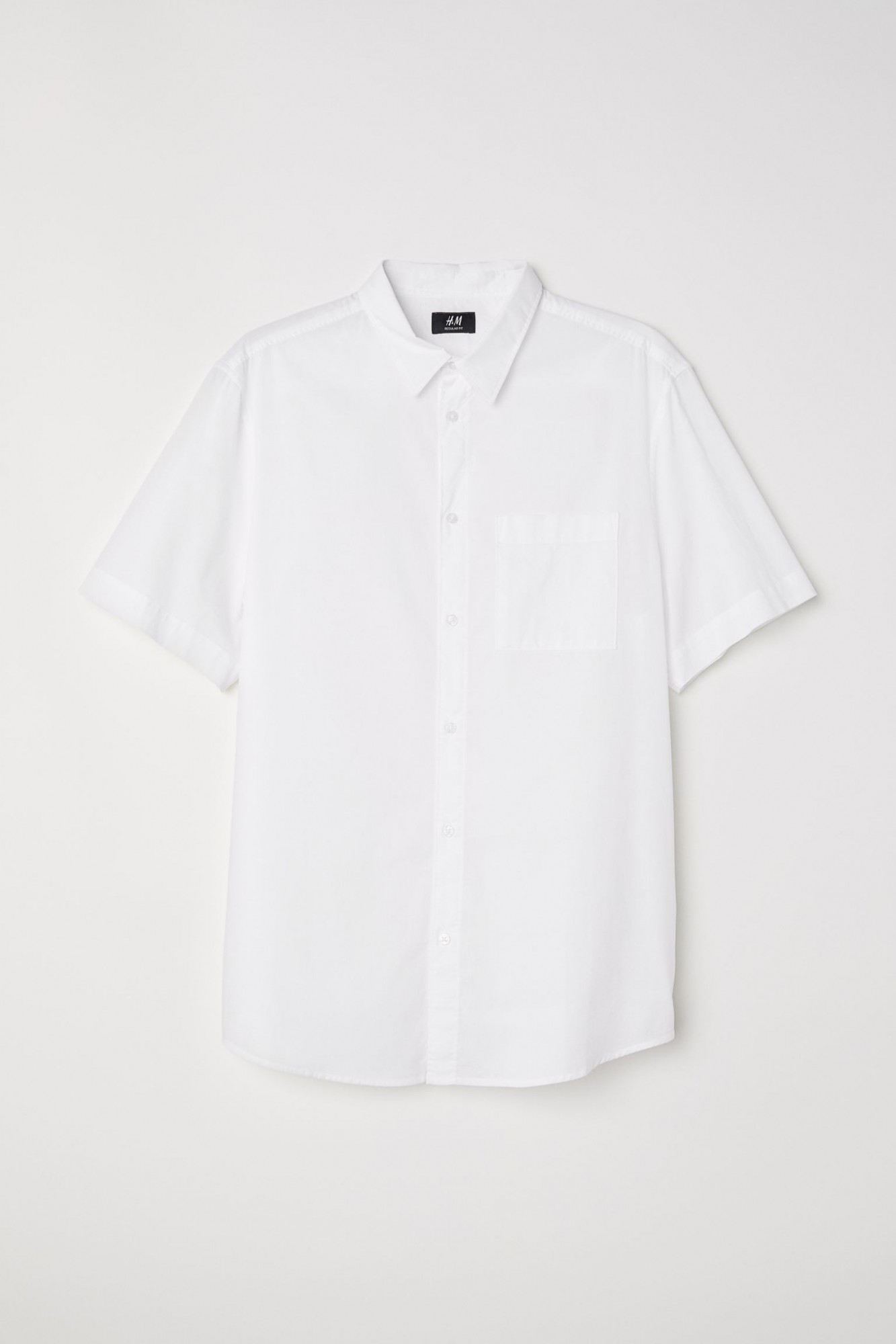 

Рубашка с к/р H&M L белый 5016209sm