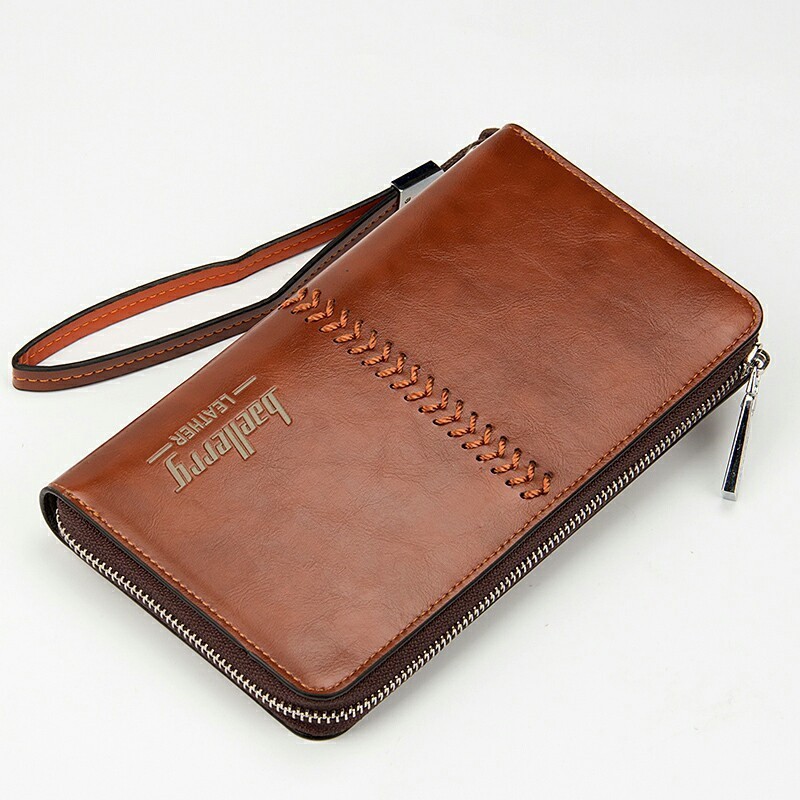 

Мужской клатч кошелек Baellerry Leather Коричневый