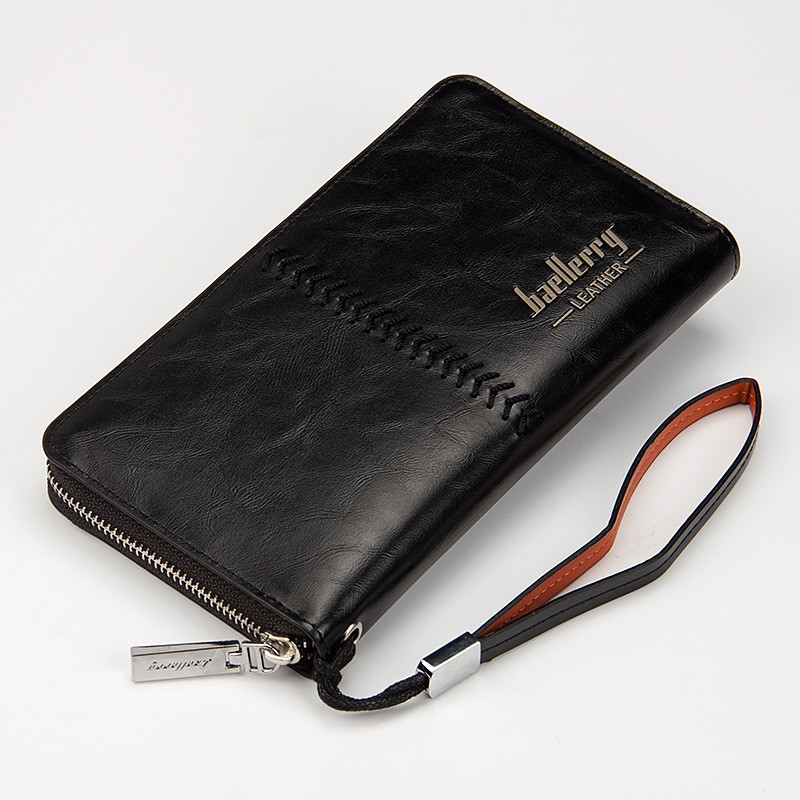 

Мужской клатч кошелек Baellerry Leather Черный