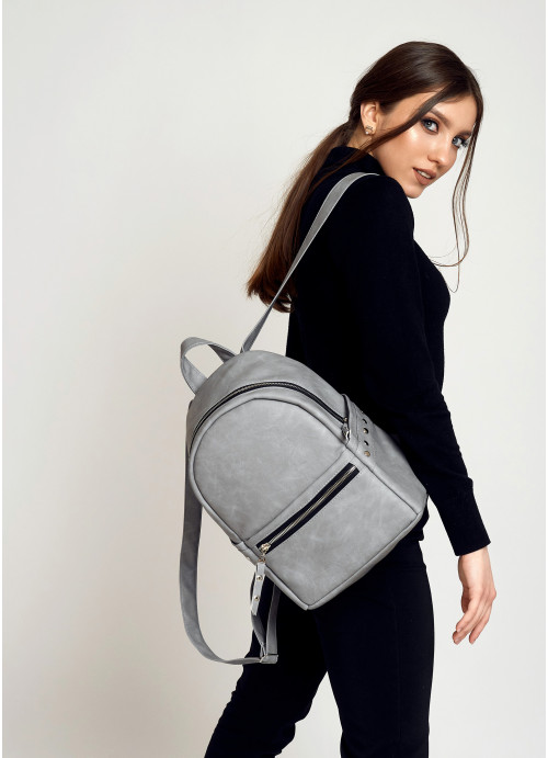 

Рюкзак женский Sambag 35х25х12 см Серый