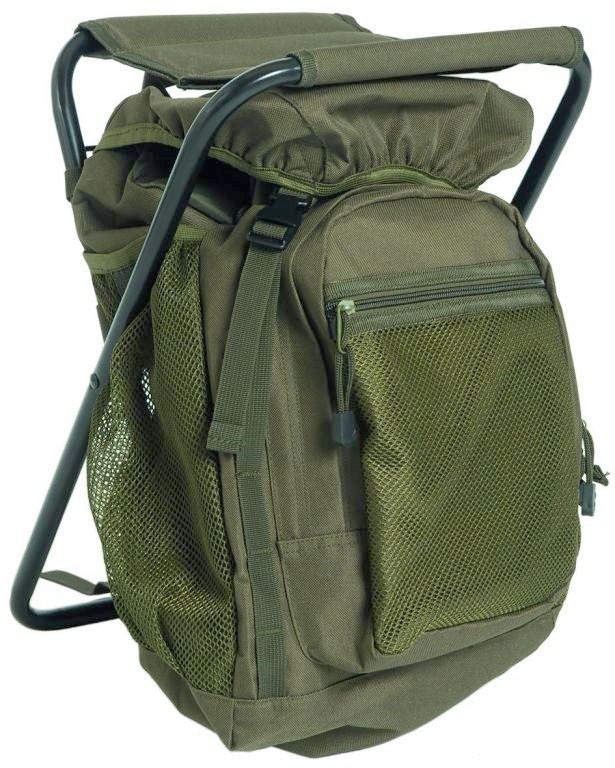 

Рюкзак туристический MIL-TEC с раскладным стульчиком 20 л Olive (14059001)