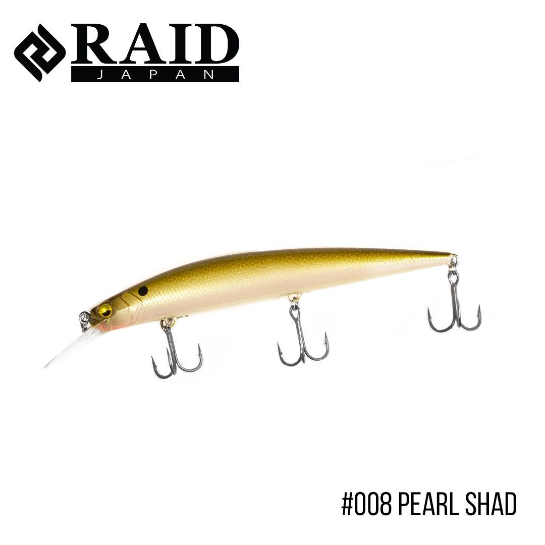 

Воблер Raid Level Minnow Plus (125mm, 14g) (008 Pearl Shad)