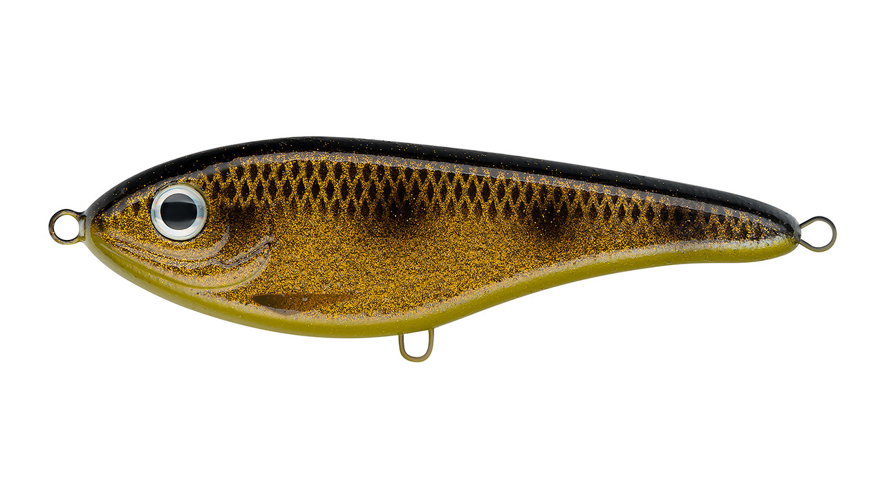

Воблер Джеркбейт Strike Pro Buster Jerk II Shallow Runner, 120 мм, 37 гр, Загл. 0,3м.-2,0м., Медленн (128374)