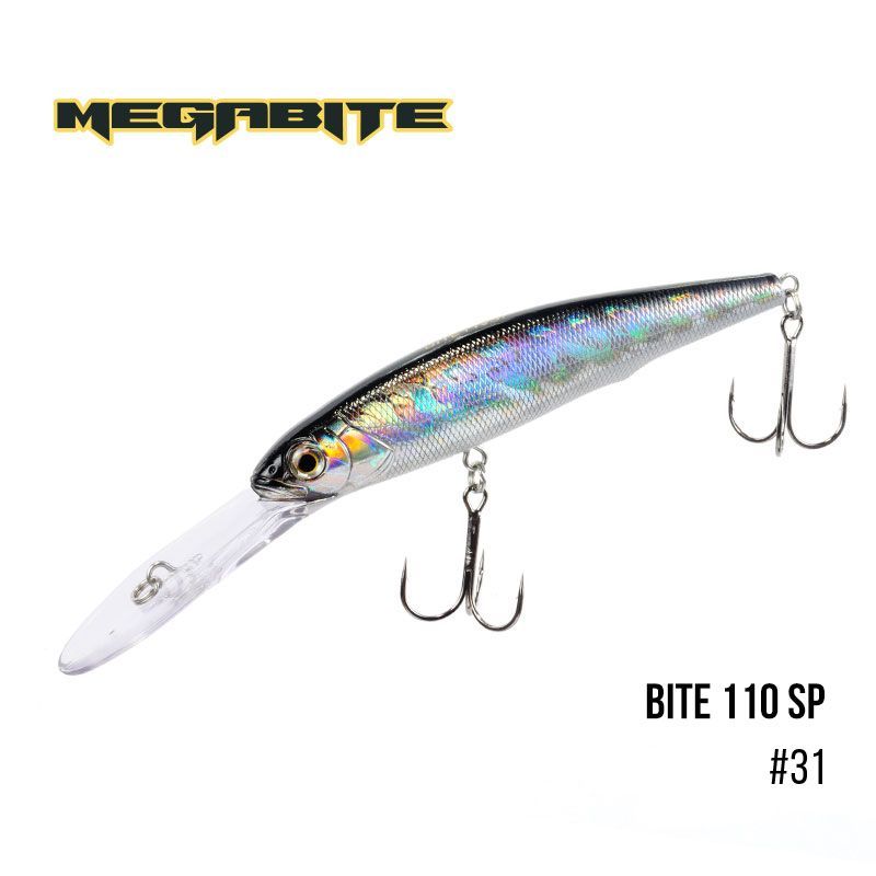 

Воблер Megabite Bite 110 SP ( 110мм, 23,6гр, 6m) (31)