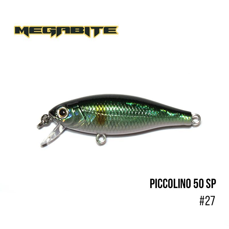 

Воблер Megabite Piccolino 50 SP (50 мм, 4,2 гр, 0,5 m) (A_27)